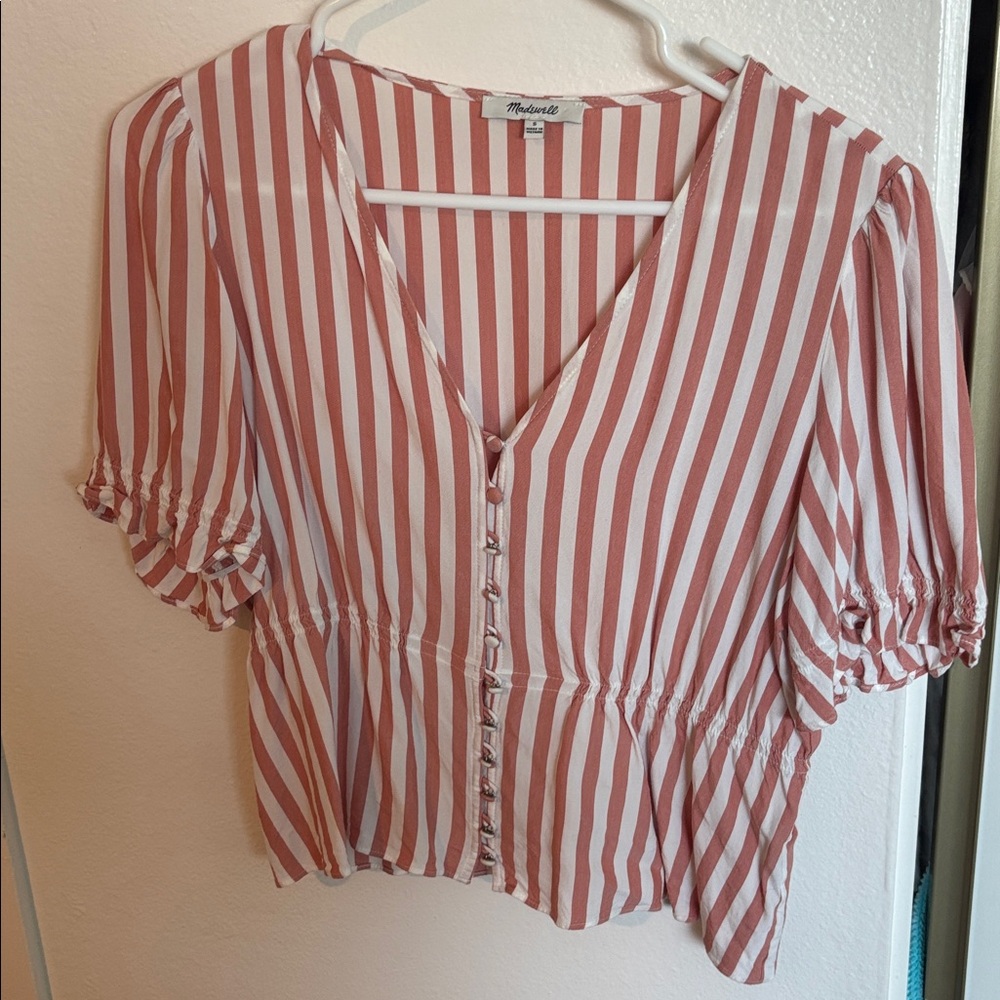Madewell Striped Button-Up Blouse